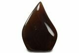 Polished Indonesian Blue Amber Flame #338006-1